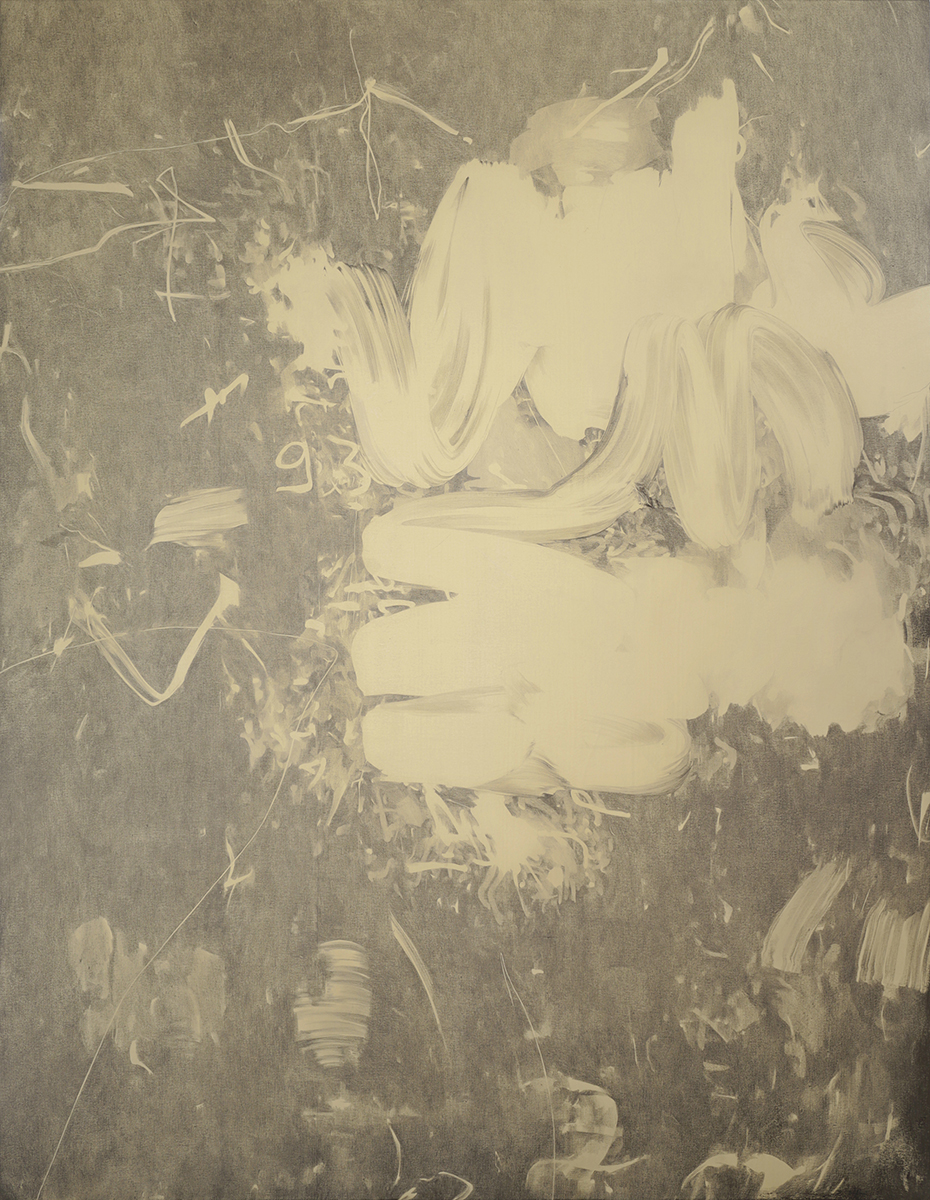 EA n°158, graphite pencil and gouache on canvas, 200x160 cm, 2014