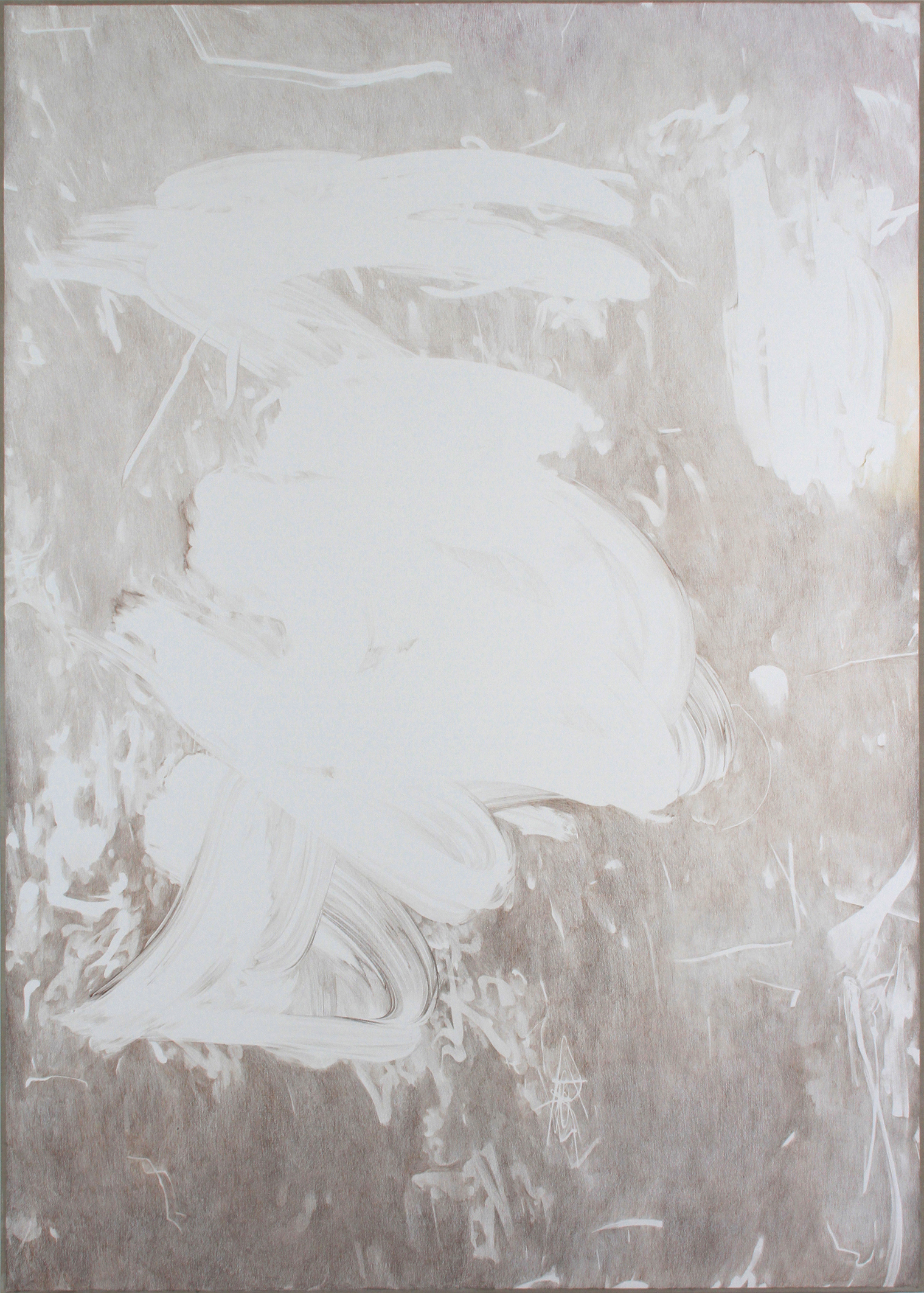 EA n°132, color pencil and gouache on canvas, 140 x 100 cm, 2013