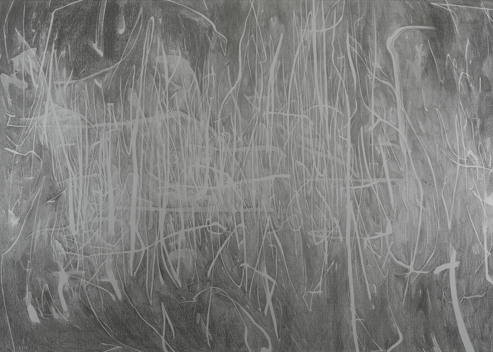 EA n°151, graphite and gouache on canvas, 50 x 70 cm, 2014